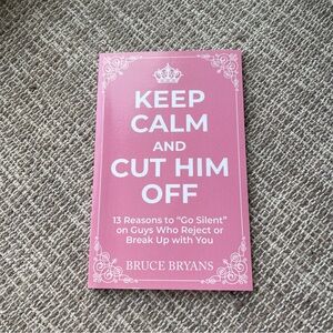 Pink 'Keep Calm and Cut Him Off' Book